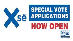 Special voters make their X